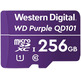 Tarjeta de memoria MicroSD Western Digital viola QD101 256GB XC Clasi 10