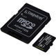 Tarjeta de memoria MicroSD XC 256GB Kingston Canvas Select + Adapt