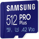 Tarjeta de memoria Samsung Pro Plus 2021 512GB MicroSD XC Clasi 10