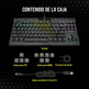 Teclado Corsair K70 TKL CS MX Red (Español)