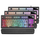 Teclado Mars Gaming MKAXES Nero RGB