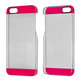 Transparent Plastic Case for iPhone 5/5S Rosso