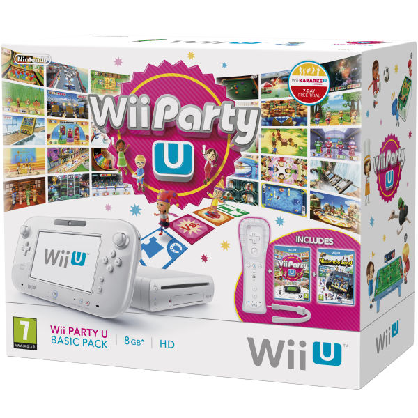 Nintendo Wii U (8 GB) + Wii Party + Nintendo Land
