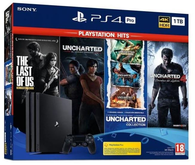 Playstation 4 console Pro 1TB Uncharted Col. Uncharted 4