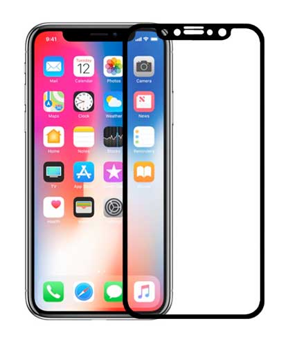 Vetro Temperato 3D iPhone X Nero