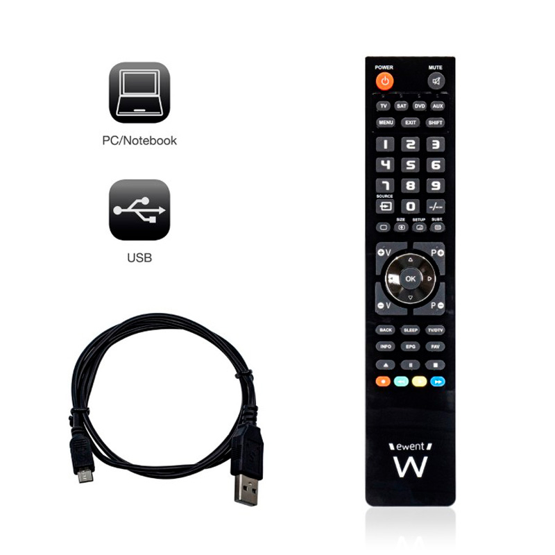 Mando a distancia TV Universal Ewent ew1570 (4 en 1)