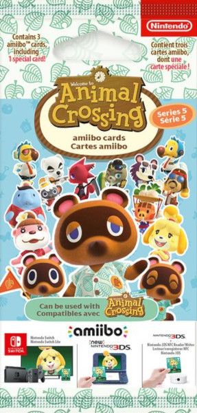 Confezione 3 Amiibo Animal Crossing Cards (Serie 5) Switch