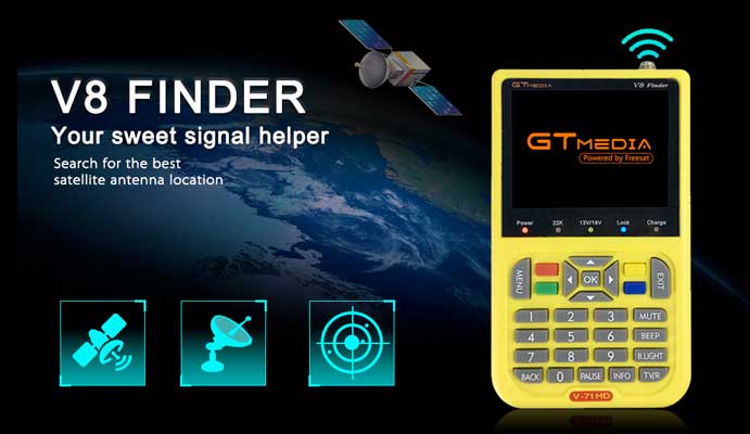 Localizzatore Satellitare GT Media V8 Finder (Freesat)
